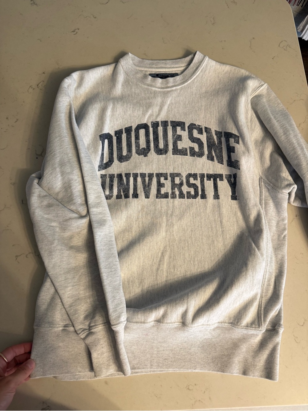 Duquesne University Crewneck Sweatshirt - Light Gray